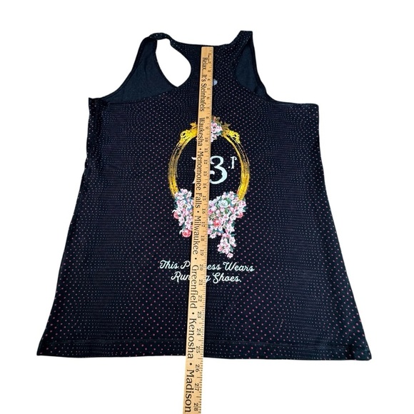 Raw Threads Disney Snow White Tank XXL Running Top Polka Dot Princess 13.1 Racer - Picture 9 of 10
